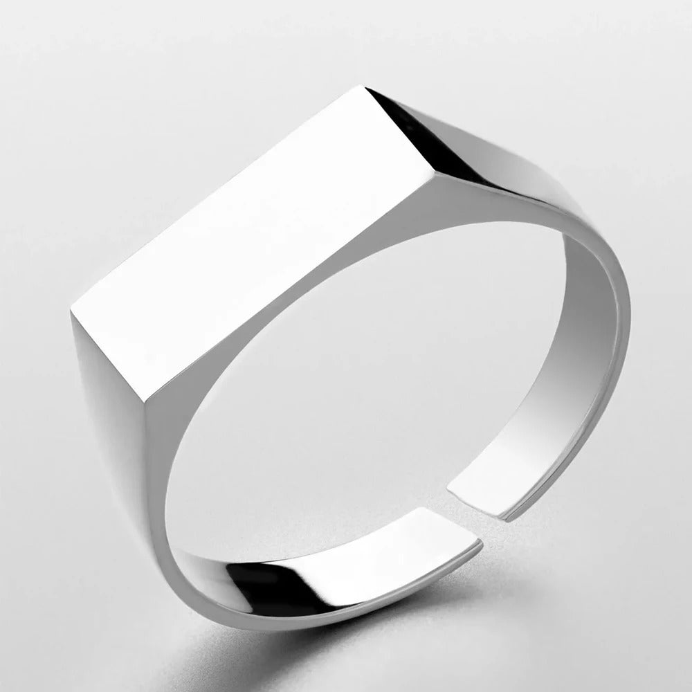 Classic Smooth Signet Ring